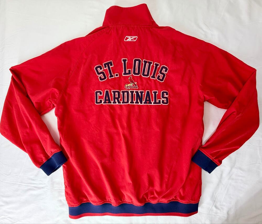 Reebok St Louis Cardinals Full Zip Jacket Mens M Red MLB Genuine Merchandise